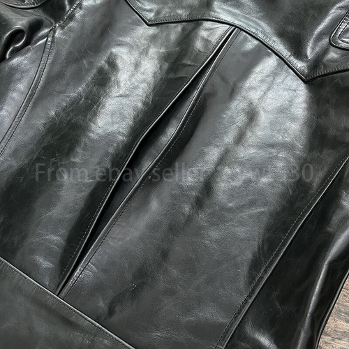 Batik Vegetable Tanned Cowhide Men's Venom Classic Leather Biker Jacket - Picture 12 of 13