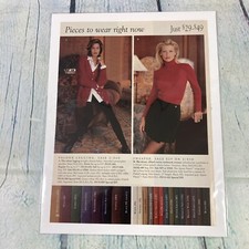 1998 Sexy Lady Legs Hot Body Sweater Skirt Top Vtg Print Ad/Poster Magazine Page