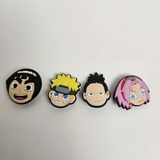 Naruto: Shippuden - Naruto, Shikamaru, Sakura, Rock Lee Croc Charms 4pcs
