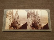 VINTAGE CAMERA STEREOVIEW STEREOSCOPE CARD MONASTERY ST BARLAAM  METEORA GREECE
