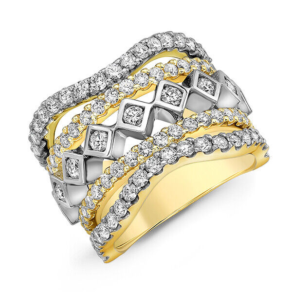Gorgeous 18k Yellow Gold Plated Rings Women Cubic Zirconia Jewelry Size 6-10
