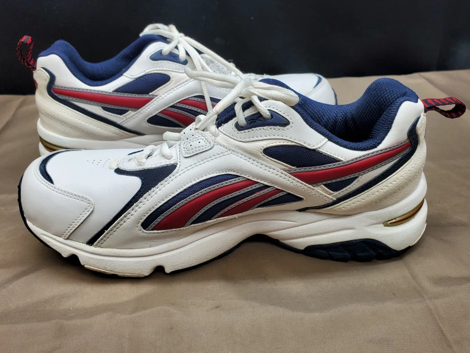 Reebok DMX RB 404 TYI Men's Running Workout Shoes White Leather Size 10.5 4E - Image 4 of 4