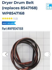 New   WP8547168 Dryer Drum Belt 8547168  NEW OEM PART 8547168 Genuine Part