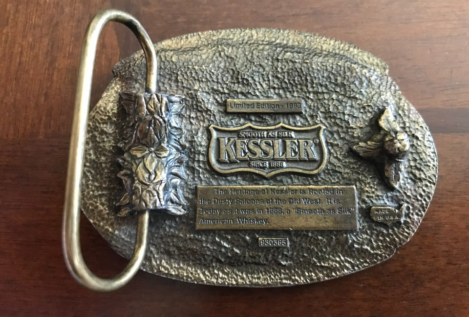 Kentucky Kessler American Whiskey Belt Buckle The Spirit of Kentucky