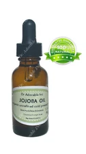 Jojoba Oil for Skin Hair Face Nails Lips Cuticles Stretch Marks Beard 1 oz glass