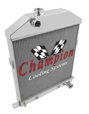 3 Row Eagle Champion Radiator For 1942 - 1948 Ford Coupe Chevy Configuration