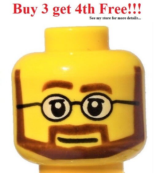 lego head mustache