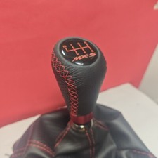 Ms Red Stitches Leather 6sp Shift Gear Knob For Mazda Mx5 Mx-5 Miata Sport Nc Nd