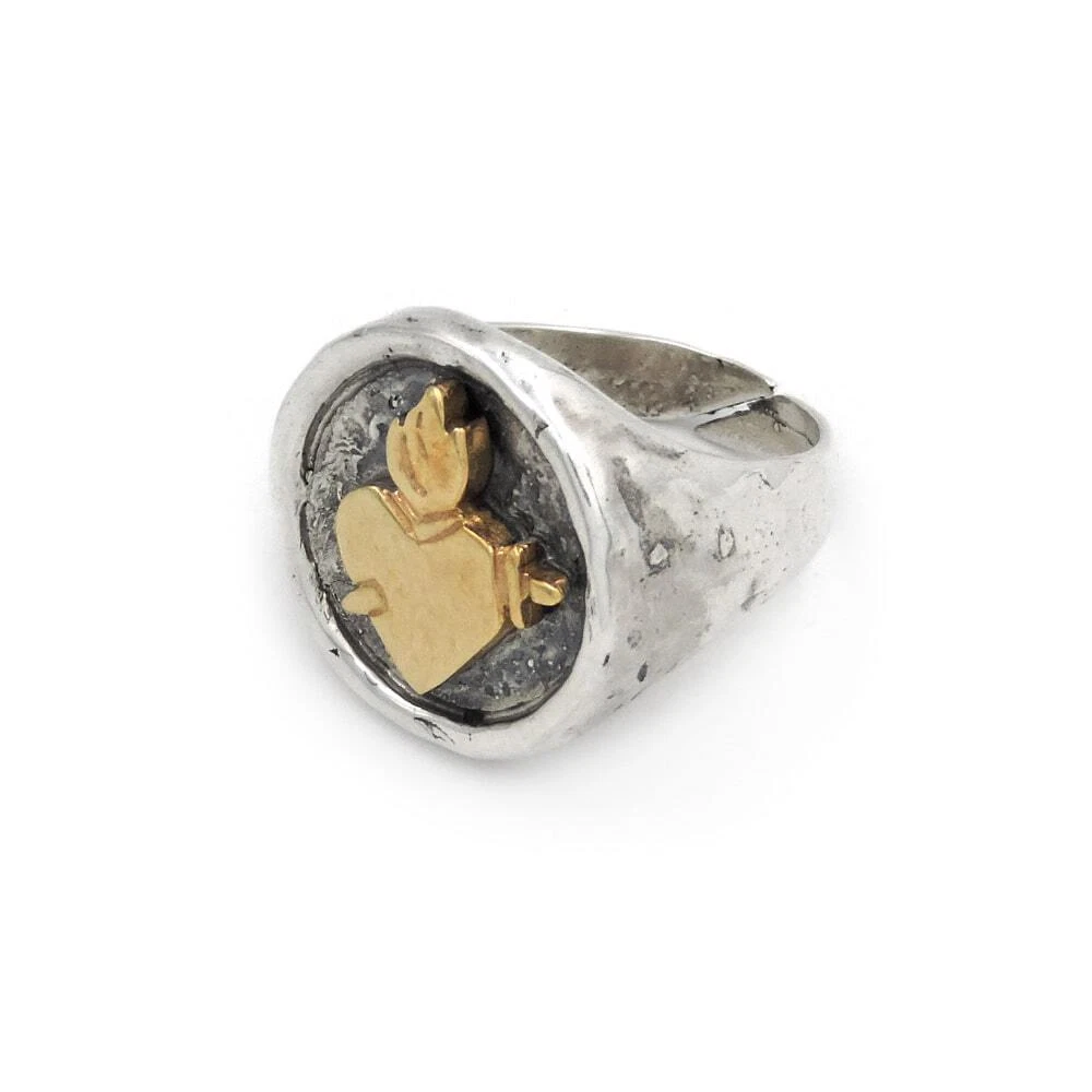 Anello con store sacro cuore