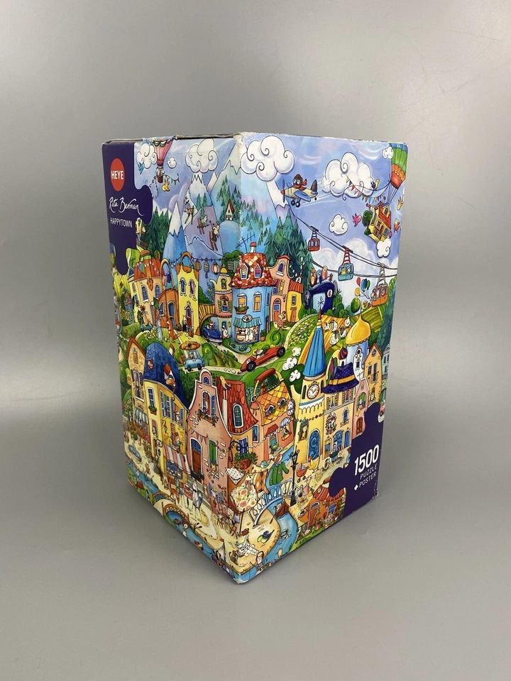 1500 Teile Heye Puzzle Rita Berman - Happytown - TOP - Bild 1 von 4