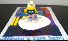 Vintage 1984 Smurfs Aerobic Smurfette  Pink Smurf RARE Workout Exercise