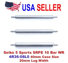 20mm Shoulderless Single Shoulder Spring Bars for Seiko 5 Sports SRPE 4R36-08L0