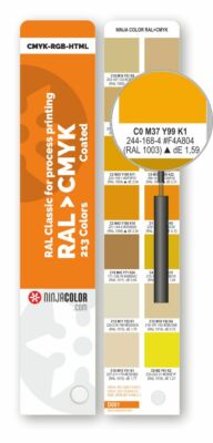 NinjaCOLOR RAL CMYK Coated - RAL Classic in digital technologies
