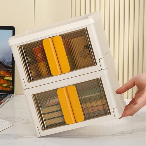 Stackable Sundries Snack Storage Bins Durable Toy Organizer Home Office - Picture 4 of 14