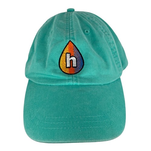 Print Hub Drop Logo Dad Hat Teal With 