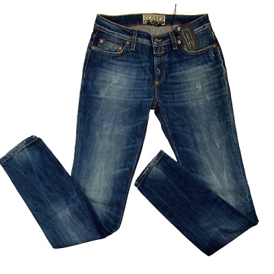 Anthropologie x Closed Jeans Marlow Sz 25 Mid Tapered Leg Distressed Blue Jeans