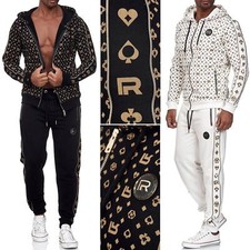 Redbridge Mens Joggers Sweat Suit Set Jacket Jumper Pants All Over Premium