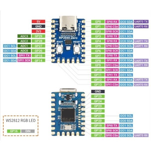 RP2040-0 M Microcontroller, with 2Core ARM Cortex M0+ Processor 133MHz - Afbeelding 4 van 10
