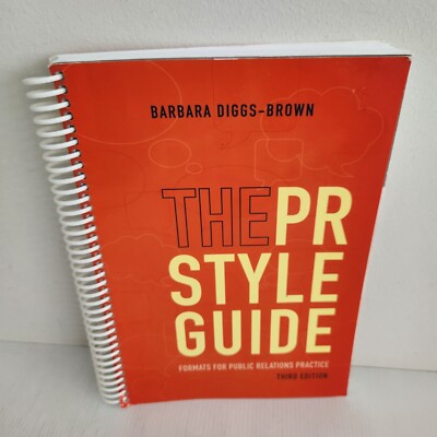 The PR Style Guide 3rd Edition Spiral Paperback 9781111348113 | eBay ...