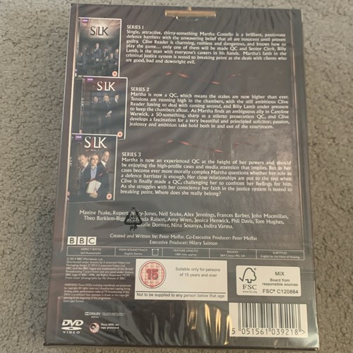 Silk - Series 1-3 - Complete (Box Set) (DVD, 2014) New Sealed - 第 3/3 張圖片