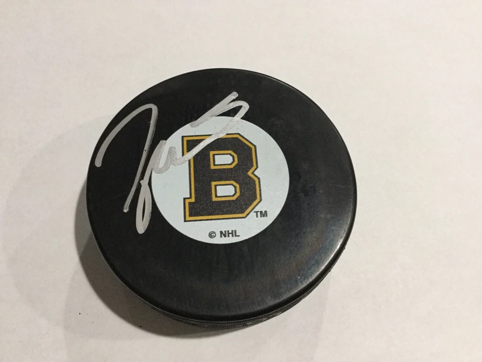 Taylor Hall Signed Autographed Boston Bruins Hockey Puck PSA DNA COA a - Image 3 of 3