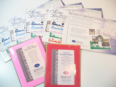 Lot 6 Creative Memories Die Cuts- Landscapes & Decorative-Park Harvest Holidays