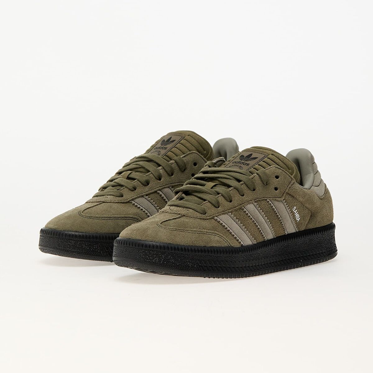 Adidas Samba XLG Olive Strata Silver Pebble ID3913 Casual Adidas Samba XLG Olive Strata Silver Pebble ID3913 Casual