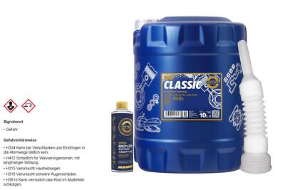 10L MANNOL Classic 10W-40 API SN/CH-4 + Ester Additive & Auslaufrohr