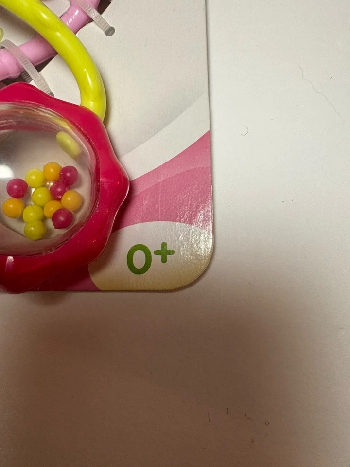 Винтажный 2009 новый с Ярлыками Bright Starts 0M + розовый штанга Baby погремушка - Изображение 3 из 4