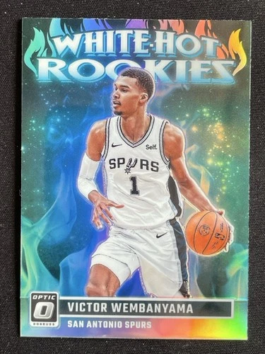 Victor Wembanyama 2023-24 Panini Donruss Optic White Hot Rookies Holo RC #2