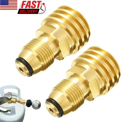 #ad 2Pcs POL to QCC1 Propane Tank Adapter 100 lbs LP Tank Valve to Type 1 Fitting US $10.49