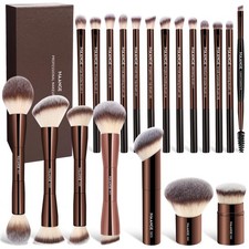 20 Pcs Makeup Brushes with Gift , Double-End Multi-functional Makeup Brushes ...
