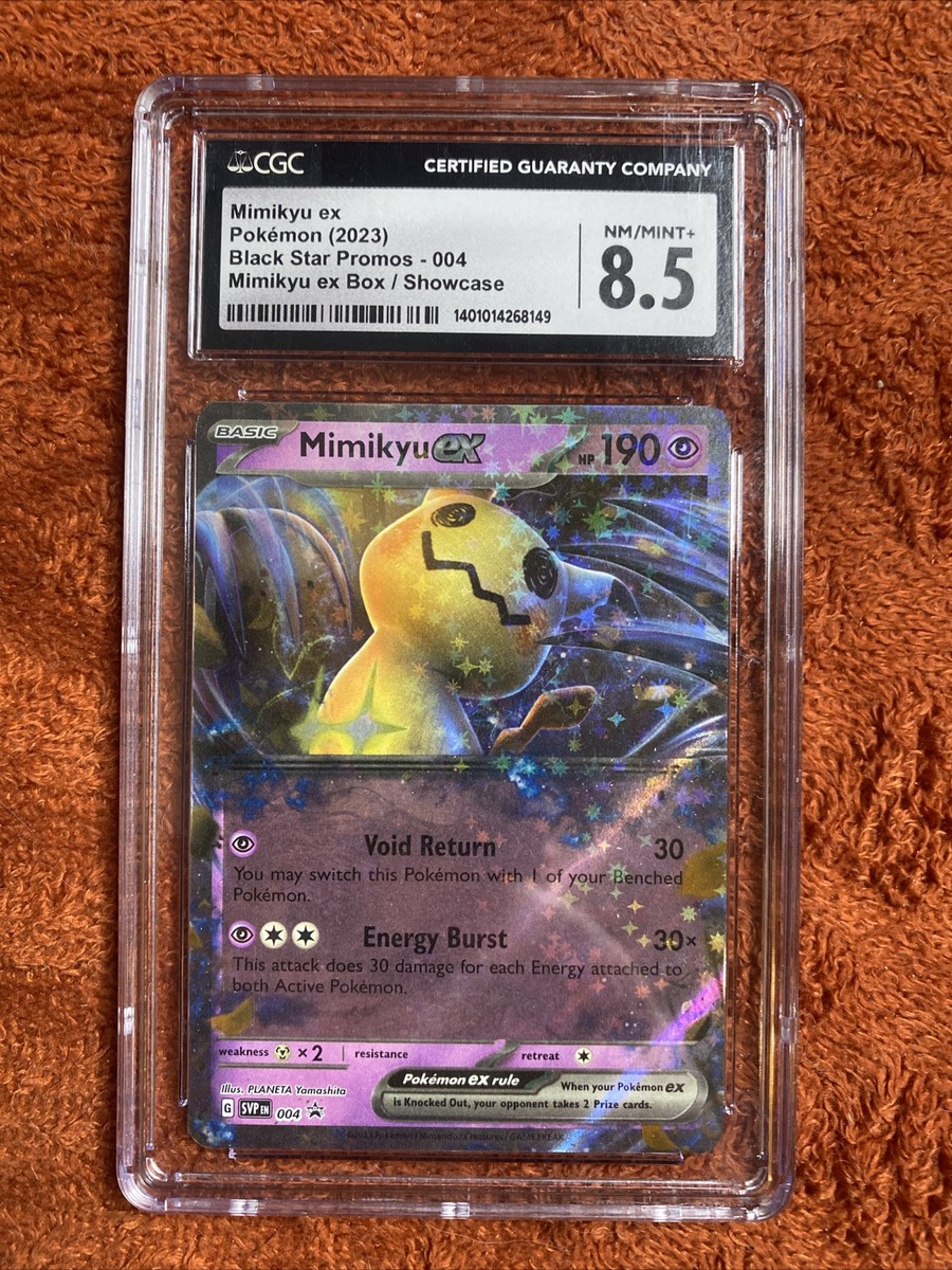 Pokmon TCG Mimikyu ex Black Star Promo SVP004 Mimikyu ex Box/Showcase CGC  8.5