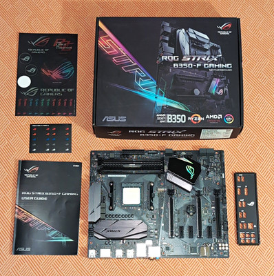 COMBO: ASUS ROG Strix B350-F Motherboard + AMD RYZEN 5 1600X + 8GB DDR4 RAM