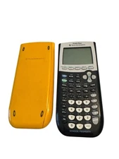 Texas Instruments TI-84 Plus Yellow Graphing Calculator School Property Working