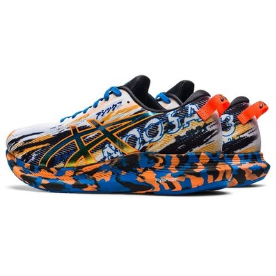 Size 10 -  ASICS Mens Noosa TRI 13 Running Shoes White/Shocking Orange