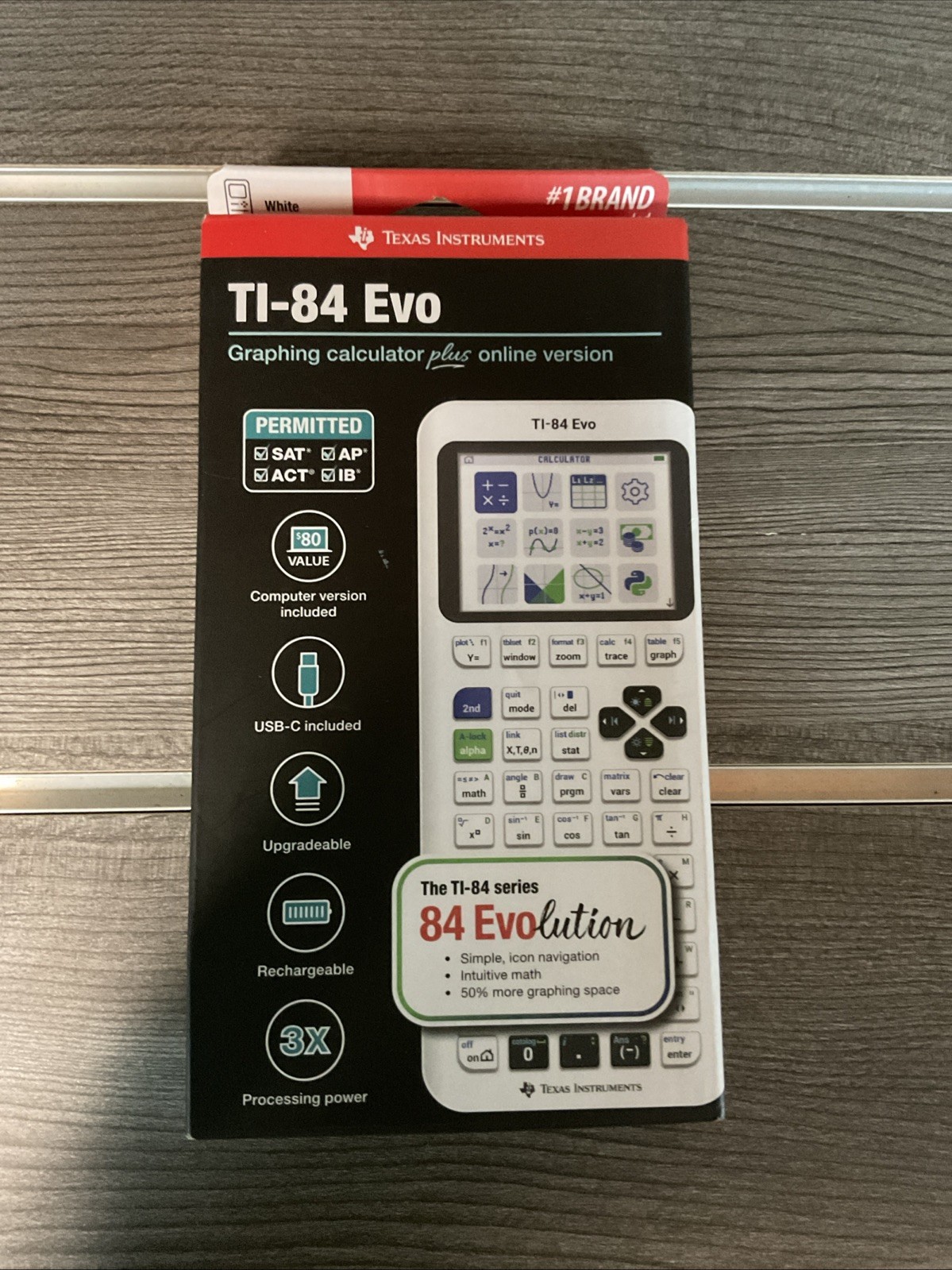Texas Instruments TI-84 Evo Graphing Calculator White New Sealed G2**
