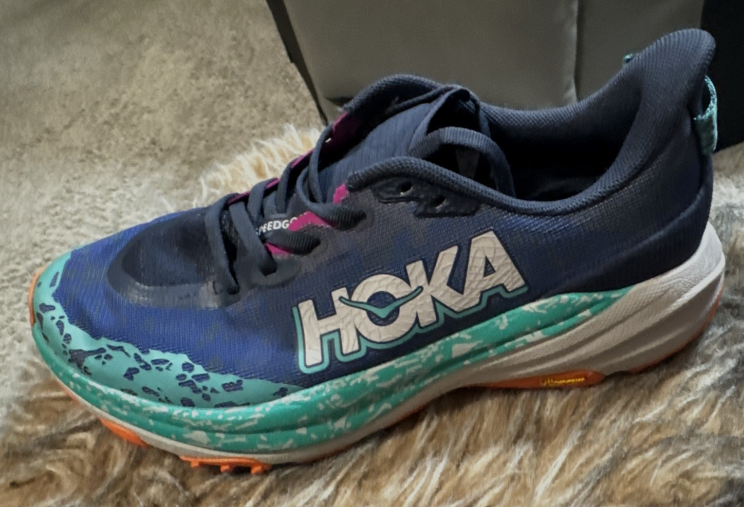 Hoka One Speedgoat 6 (LEFT Shoe Only) Size 8B US Amputee Running Shoes Women"s thumbnail 2