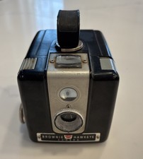 Vintage Kodak Brownie Hawkeye Flash Model Camera-Untested