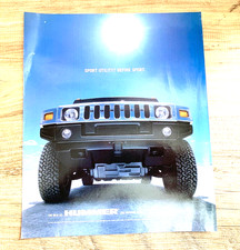 HUMMER H2 - FRAMEABLE COLLECTIBLE ORIGINAL USA AMERICAN CLASSIC CAR ADVERT