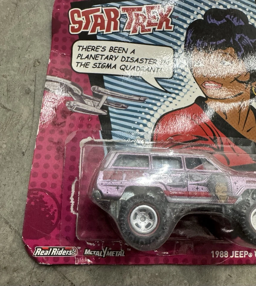 Jeep Wagoneer Real Riders LR 2014 Hot Wheels Premium Star Trek LT.Uhura 1988 nuevo Foto 3 de 4