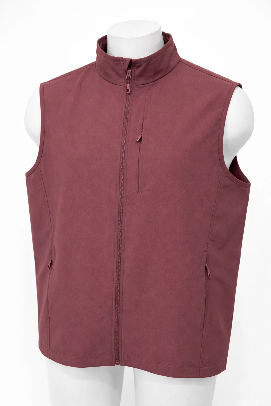 32 Degrees Heat Men’s Full Zip Vest Red XL Lightweight Softshell Zip Pockets