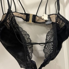 For Love & Lemons SKIVVIES Lingerie Set Black Lace