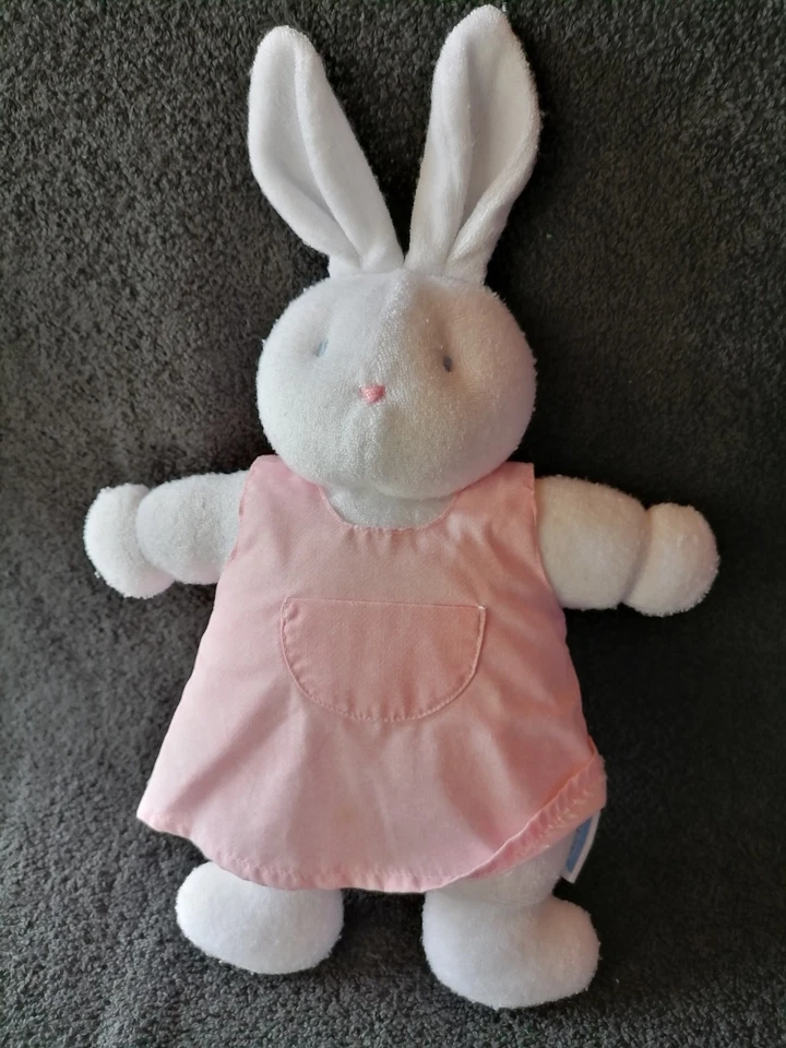 Doudou peluche Lapin blanc robe rose Klorane TTBE - Photo 1/1
