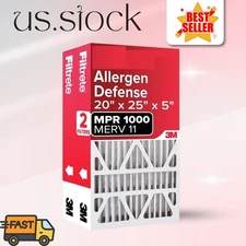 20x25x5 AC Furnace Air Filter MERV 11, Electrostatic, Allergen Defense, 2-Pack