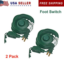 2pack Extension Cord with On/Off Switch, 9 Feet 3 Outlets Power Cord ETL Listed
