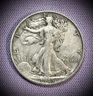 ✨1945 S Walking Liberty SILVER Half Dollar Good Collector Beginner Coin VF✨