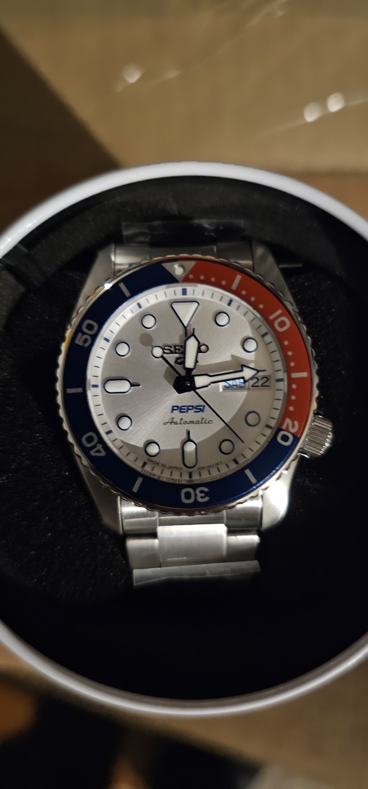 SEIKO SRPL99K1 Can LIMITED Sports PEPSI 5 Collaboration Edition SKX Series Watch - VintageWatches.PK SEIKO SRPL99K1 Can LIMITED Sports PEPSI 5 Collaboration Edition SKX Series Watch - vintagewatches.pk