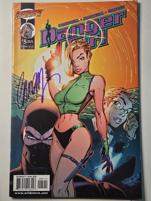 #ad #ad DANGER GIRL #5 NM 9.4 SIGNED BY J. SCOTT CAMPBELL 1999 $49.99