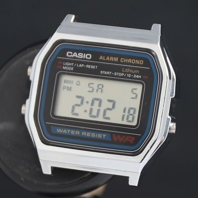 QZ Casio Rhythm A158W Digital Dial Ladies Wristwatch 2000000 NSK KRK